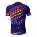 CAMISA CICLISMO ADVANCED ROXO MULTICOR (ZIPER TOTAL)