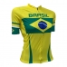 CAMISA CICLISMO ADVANCED BRASIL 2021 FEMININA (ZIPER TOTAL) - AMARELO