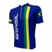 CAMISA CICLISMO ADVANCED BRASIL TARJA FEMININA - AZUL