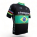 CAMISA CICLISMO CLASSIC - CHAMPION WORLD BRASIL - PRETO (PLUS SIZE)