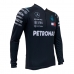 CAMISA CICLISMO ADVANCED AMG PETRONAS F1 (MANGA LONGA) - PRETO (PLUS SIZE)