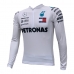 CAMISA CICLISMO ADVANCED AMG PETRONAS F1 (MANGA LONGA) - BRANCO (PLUS SIZE)