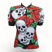 CAMISA CICLISMO ADVANCED FEMININA ROSES SKULL - PLUS SIZE