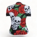 CAMISA CICLISMO ADVANCED FEMININA ROSES SKULL - PLUS SIZE